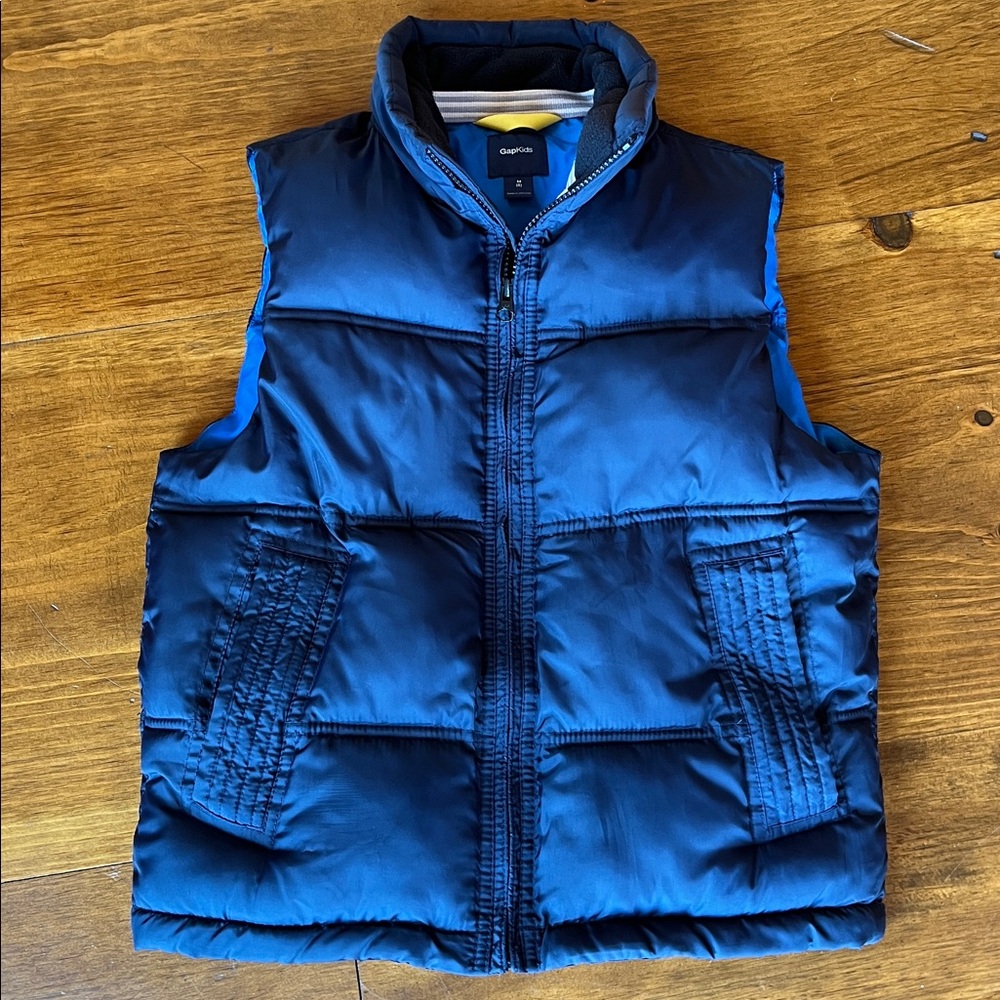 Gap Kids Navy Puffer Vest Sz M (8)